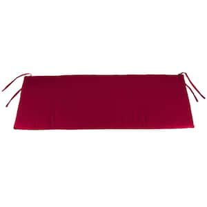 36 in. L x 16 in. W x 3 in. T Outdoor Bench Cushion in Barn Red