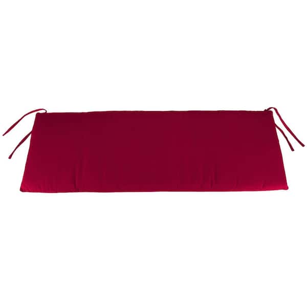 Jordan Manufacturing 36 in. L x 16 in. W x 3 in. T Outdoor Bench Cushion in Barn Red