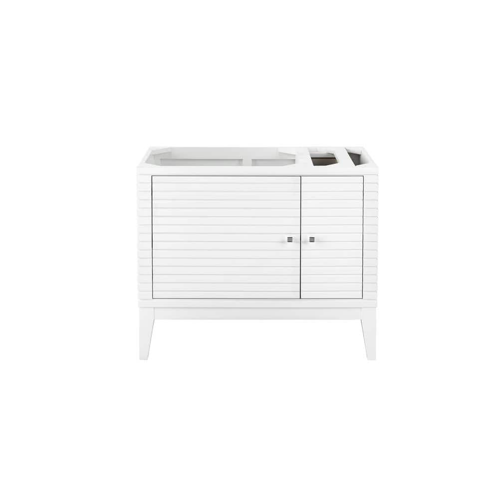 Linear 35.50 in. W x 18.8 in. D x 29.8 in.H Bath Vanity Cabinet Without Top