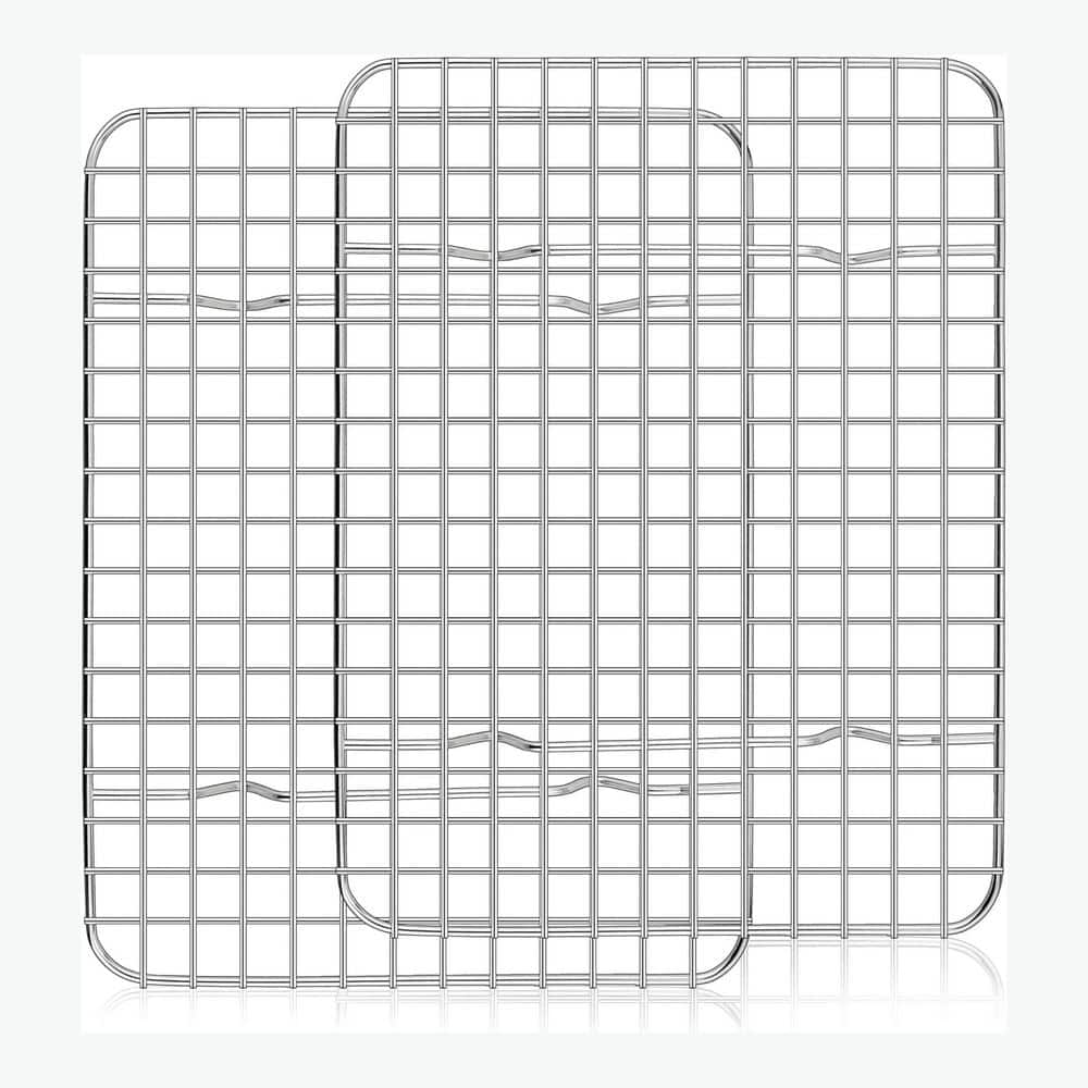 Small Wire Rack For Cooking LAIFUCAM Stainless Steel Silver Cooling Rack Set Mini Wire Oven Baking ...