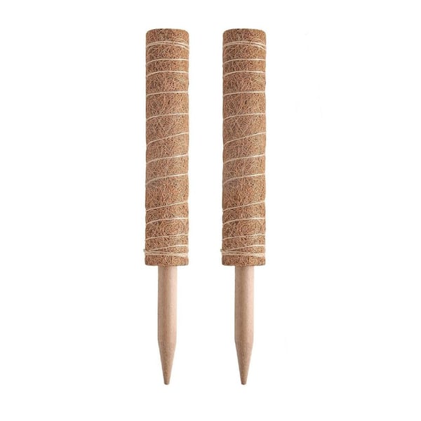 ITOPFOX 1 .92 in. H x 3.86 in. W Indoor/Outdoor Brown Fiber Extendable Plant Stakes Trellis Support and Other Climbing Plants