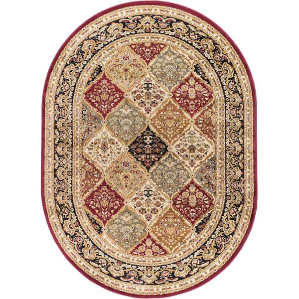 Judith Ivory 5 ft. x 8 ft. Oval Indoor Area Rug 9173055440 - The Home Depot