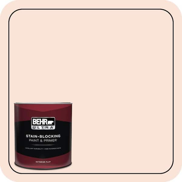 BEHR ULTRA 1 Qt. #230A-1 Shell Ginger Flat Exterior Paint & Primer