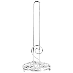 Scroll Collection Freestanding Chrome Paper Towel Holder