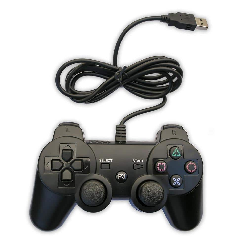 Wired Controller for PS3 9855038M - The Home Depot