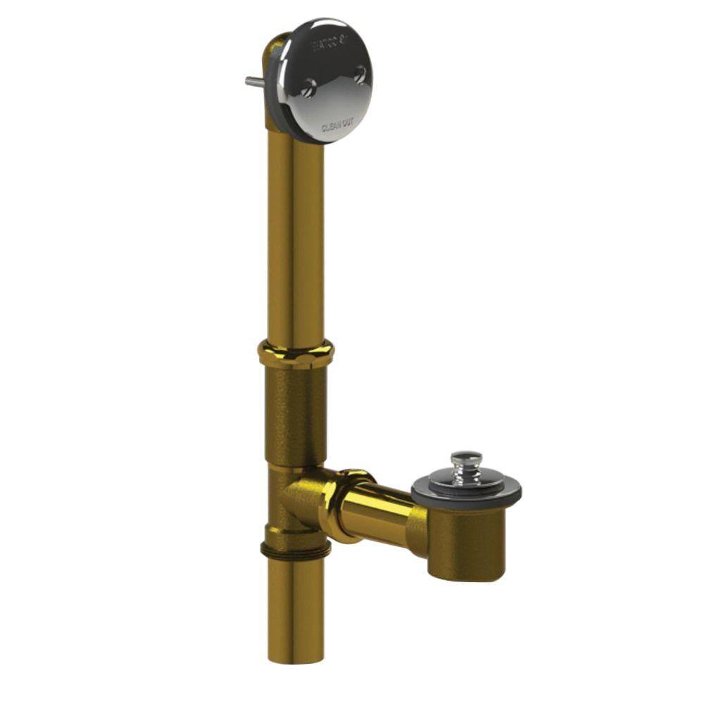 Watco 551 Series 24 in. Tubular Brass Bath Waste with PresFlo Bathtub ...