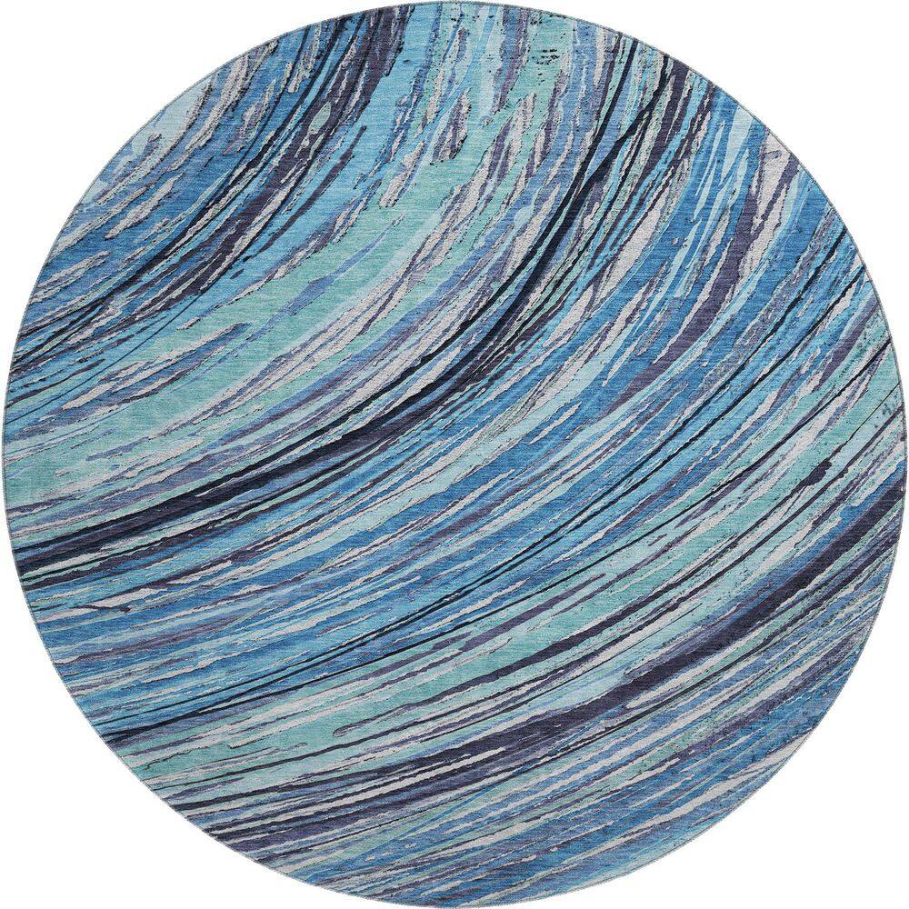 Addison Rugs Mayfield Premium Machine Washable Abstract AMF2094 Blue 8 ...