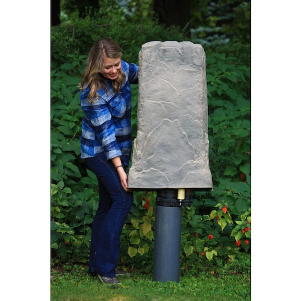 Monolith Column Resin Landscape Rock in Deluxe Natural Textured Finish