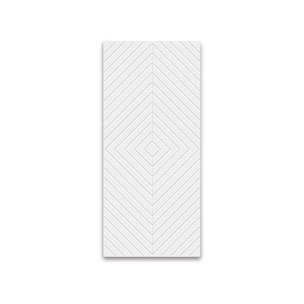 CALHOME 24 in. x 80 in. Hollow Core White Painted Composite MDF Interior Door Slab