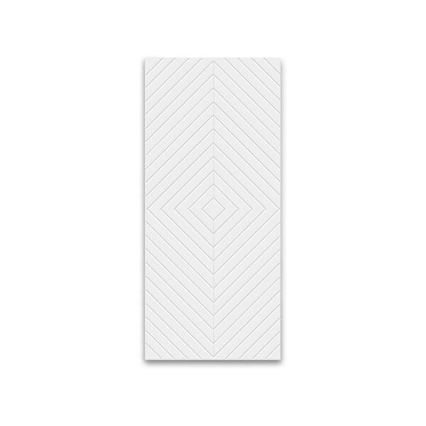 CALHOME 30 in. x 96 in. Hollow Core White Painted Composite MDF Interior Door Slab