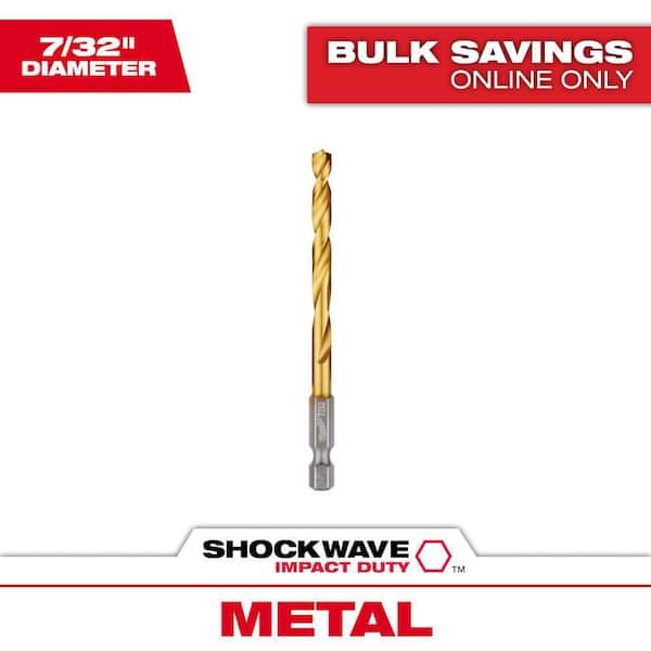Milwaukee Shockwave 7/32 in. Titanium Drill Bit