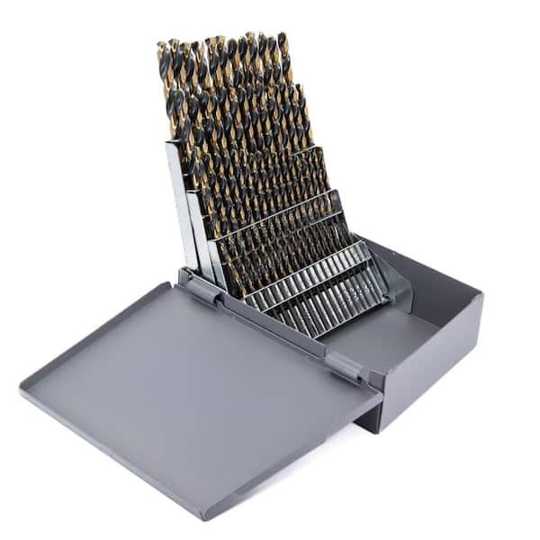 Heavy Duty High Speed Steel Jobber Drill Bit Set (60-Pieces)