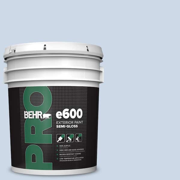 BEHR PRO 5 gal. #610C-2 Calm Water Semi-Gloss Exterior Paint