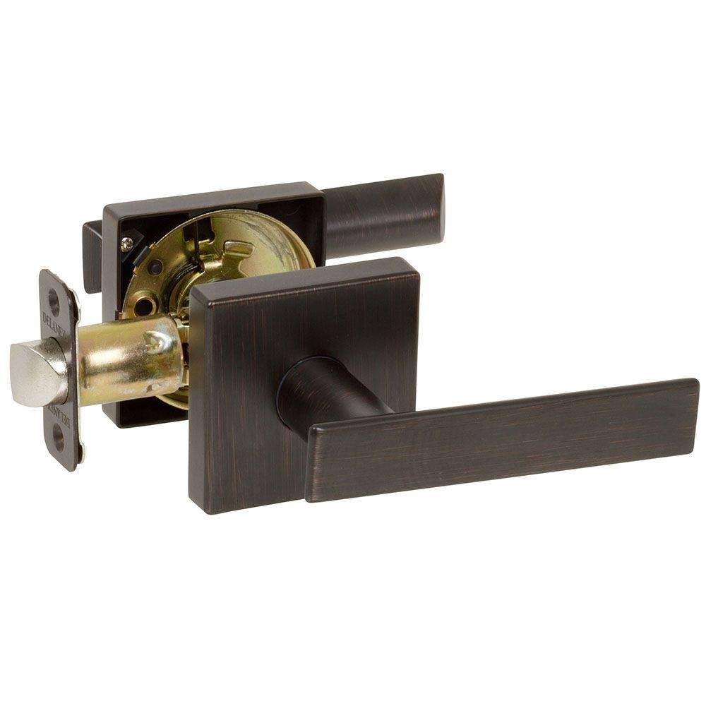 Kira Tuscany Bronze Contemporary Bed/Bath Privacy Door Lock Handle