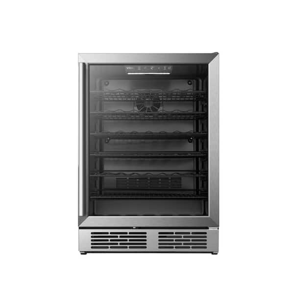 Vissani 23.4 in. Single Zone 54-Bottle / 164-Can Freestanding Wine