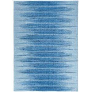 Vintage Home Blue 4 ft. x 6 ft. Abstract Contemporary Area Rug