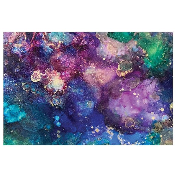 VENICE BEACH Collections Alcohol Inks Design by Sarah Wahl 1-Piece Unframed Canvas Drawing Print Abstract Poster Art Print 20 in. x 30 in.