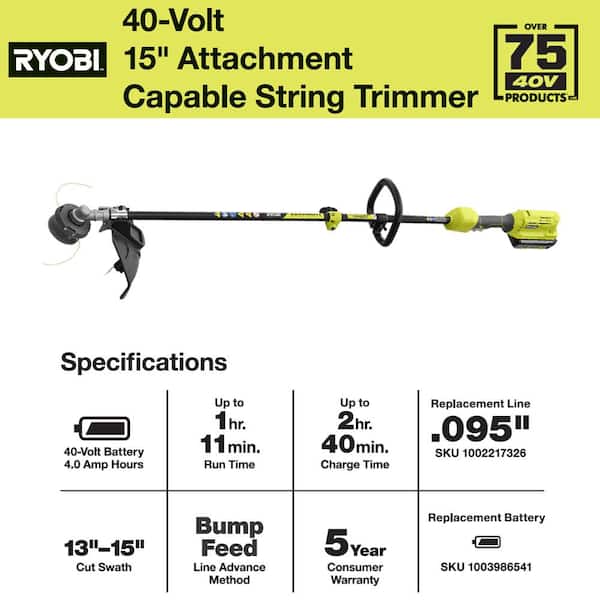 Ryobi 40v String Trimmer Parts Diagram Reviewmotors.co