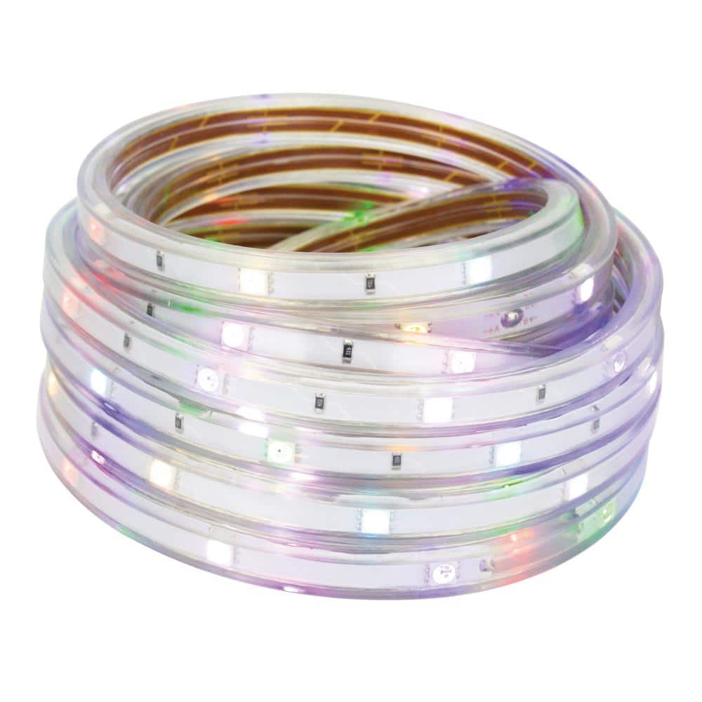 Commercial Electric 13.2 ft. RGB Pixel LED Heavy-Duty Strip Light with ...