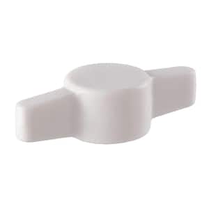 3/8 in. White T Knob Plastic