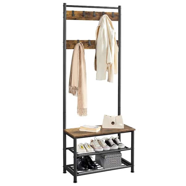 BYBLIGHT Hall Tree with Shoe Bench, Hidden Shoe Cabinet, Coat Racks for  Entryway, Closet BB-JW0273GX - The Home Depot