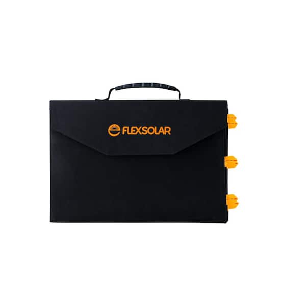 FlexSolar 60-Watt Foldable Portable Monocrystalline Electric Switch Solar Panel with Built-In Junction Box