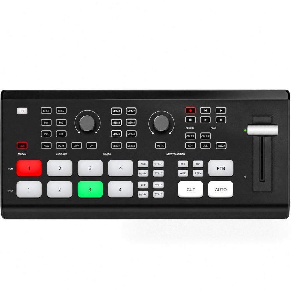 GoStream HDMI Pro live streaming multi camera video mixer switcher with NDI support in black