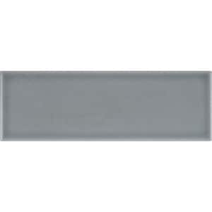 Morning Fog 4 in. x 12 in. Glazed Ceramic Wall Tile (2 sq. ft./Case)