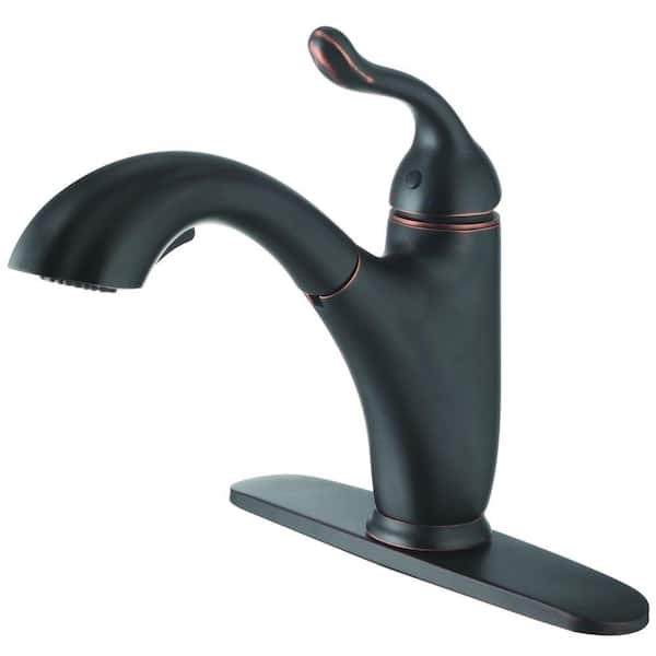 Yosemite Home Decor Single-Handle Pull-Down Sprayer Kitchen Faucet in Oil Rubbed Bronze