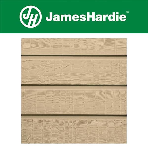 James Hardie Hardie Plank HZ10 8 in. x 144 in. Primed Custom Roughsawn Fiber Cement Lap Siding