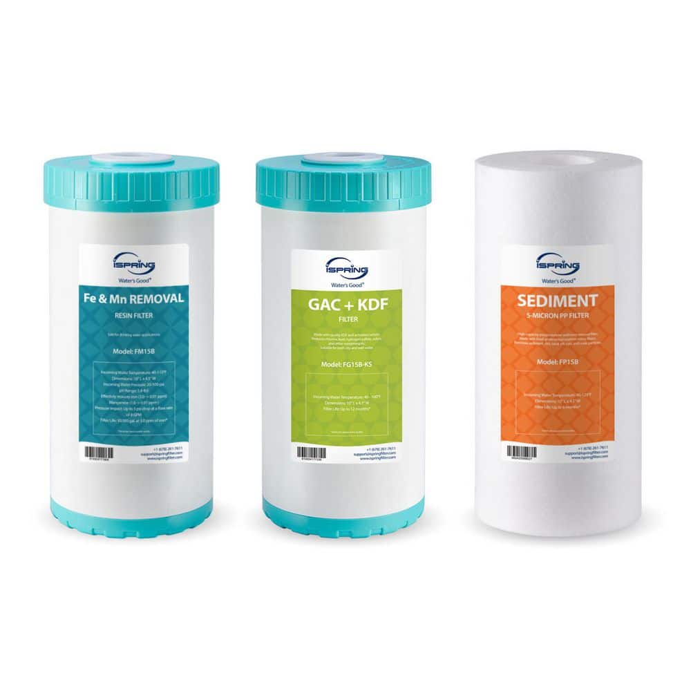 Whole House Water Filter Pack, Reduces Iron, Manganese, H2S, Lead, Chlorine, Sediment, Fits price history on PriceWatchPro