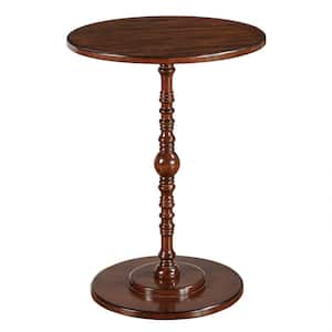 Classic Accents Sanibel Beach 17.75 in. W Espresso Round MDF Spindle Table
