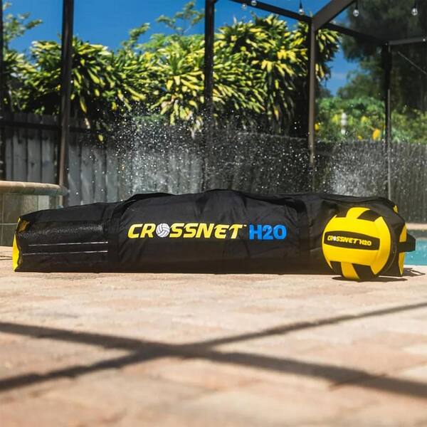 VIVERE CROSSNET H2O Volleyball Pool Game 4 Square Net Portable