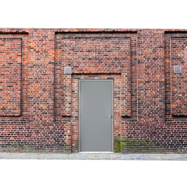 Fire-Rated Flush Entrance Steel Prehung Commercial Door with Welded Frame and Hardware, Multiple Sizes Available