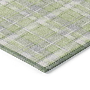 Chantille ACN563 Green 1 ft. 8 in. x 2 ft. 6 in. Machine Washable Indoor/Outdoor Geometric Area Rug