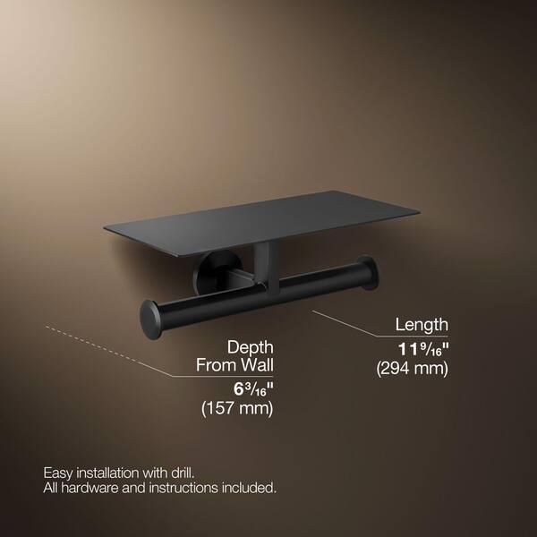 KOHLER Components Covered Double Toilet Paper Holder in Matte