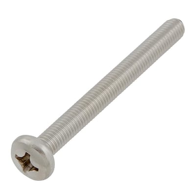 M8-1.25x80mm Stainless Steel Pan Head Phillips Drive Machine Screw 1-Piece