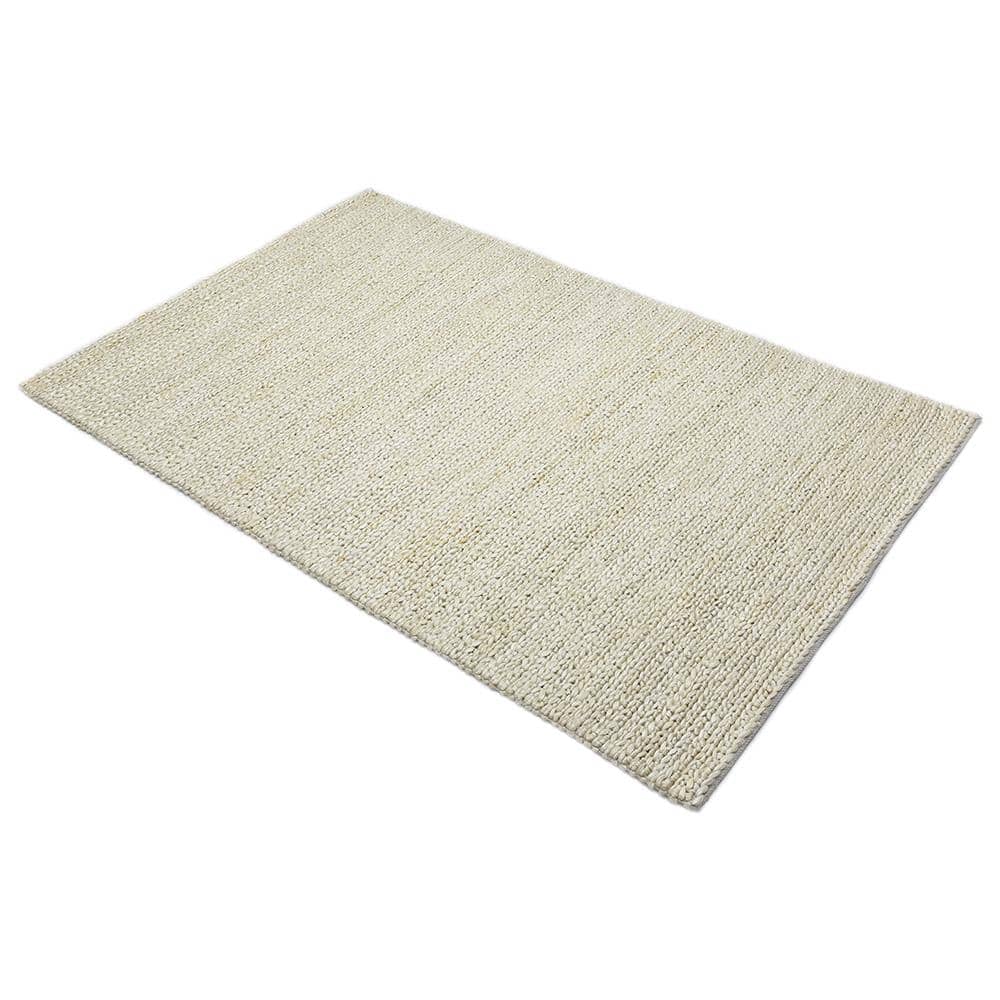 Transitional Hand-Knotted Beige Cotton Area Rug, 9' x 12'