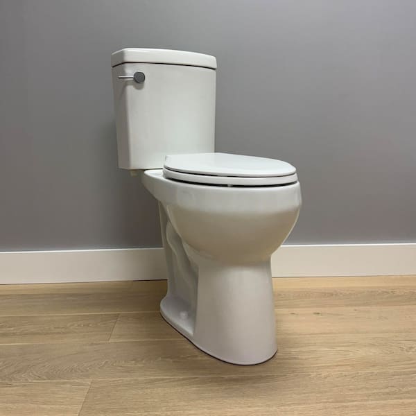 2-Piece 1.28/.09 GPF Dual Flush Elongated 20 in. Extra Tall Toilet in White, Seat Included