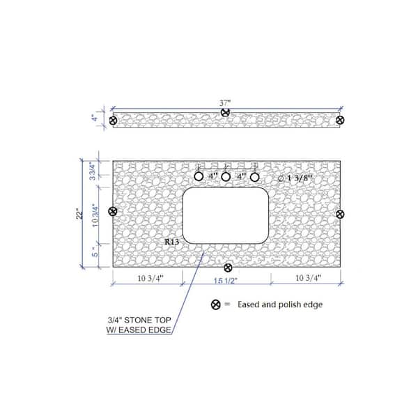 Have a question about Xzkai 37 in. W x 22 in. D Ceramic White