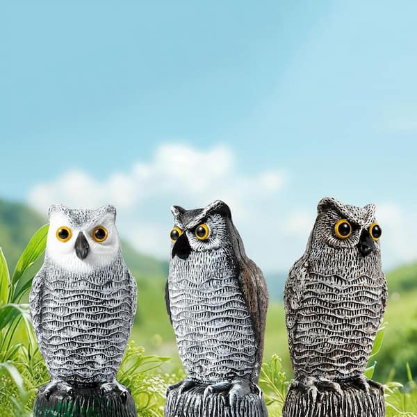 Plastic Owl Garden Statue L0DNQ9YG6T - The Home Depot