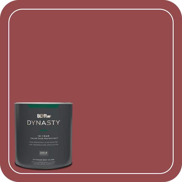 BEHR DYNASTY 1 qt. #M140-6 Circus Red Semi-Gloss Exterior Stain-Blocking Paint & Primer