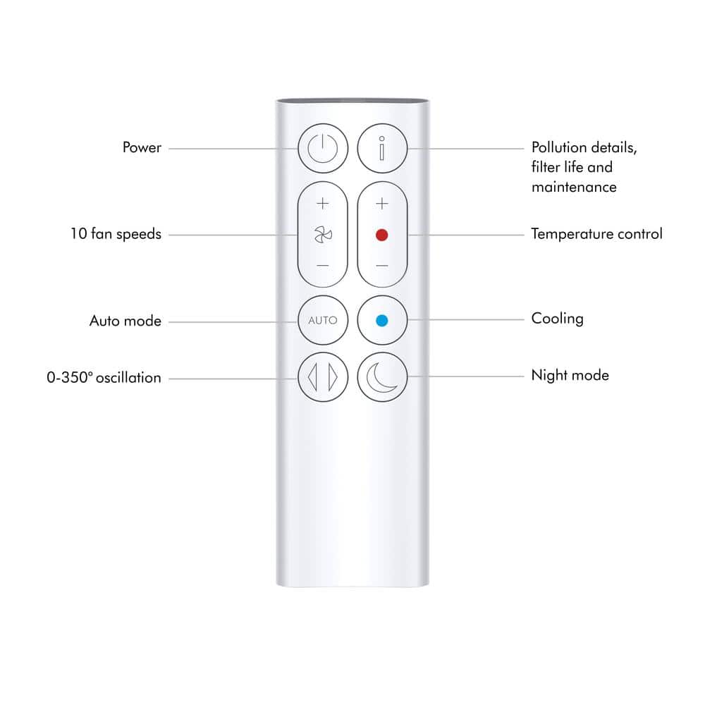 White HEPA Filter Hot and Cool Purifying Fan