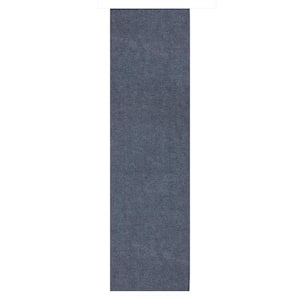 Lifesaver Waterproof Non-Slip Solid 4 X26 Indoor/Outdoor Runner Rug, 4 ft.x 26 ft., Gray, Polyester Garage Flooring