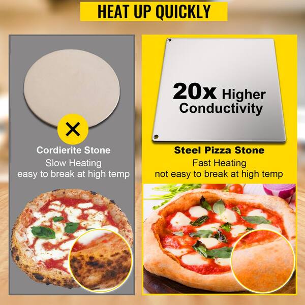 16.7 X 20.4 Seasoned Steel Pizza Baking Plate Fits OONI KODA 16 Choose Your  Thickness 