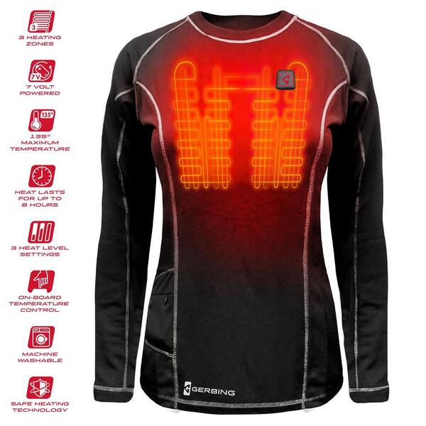warm and safe heated base layer