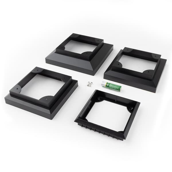 Deckorators Omni Multi-Fit Black Solar Lamp