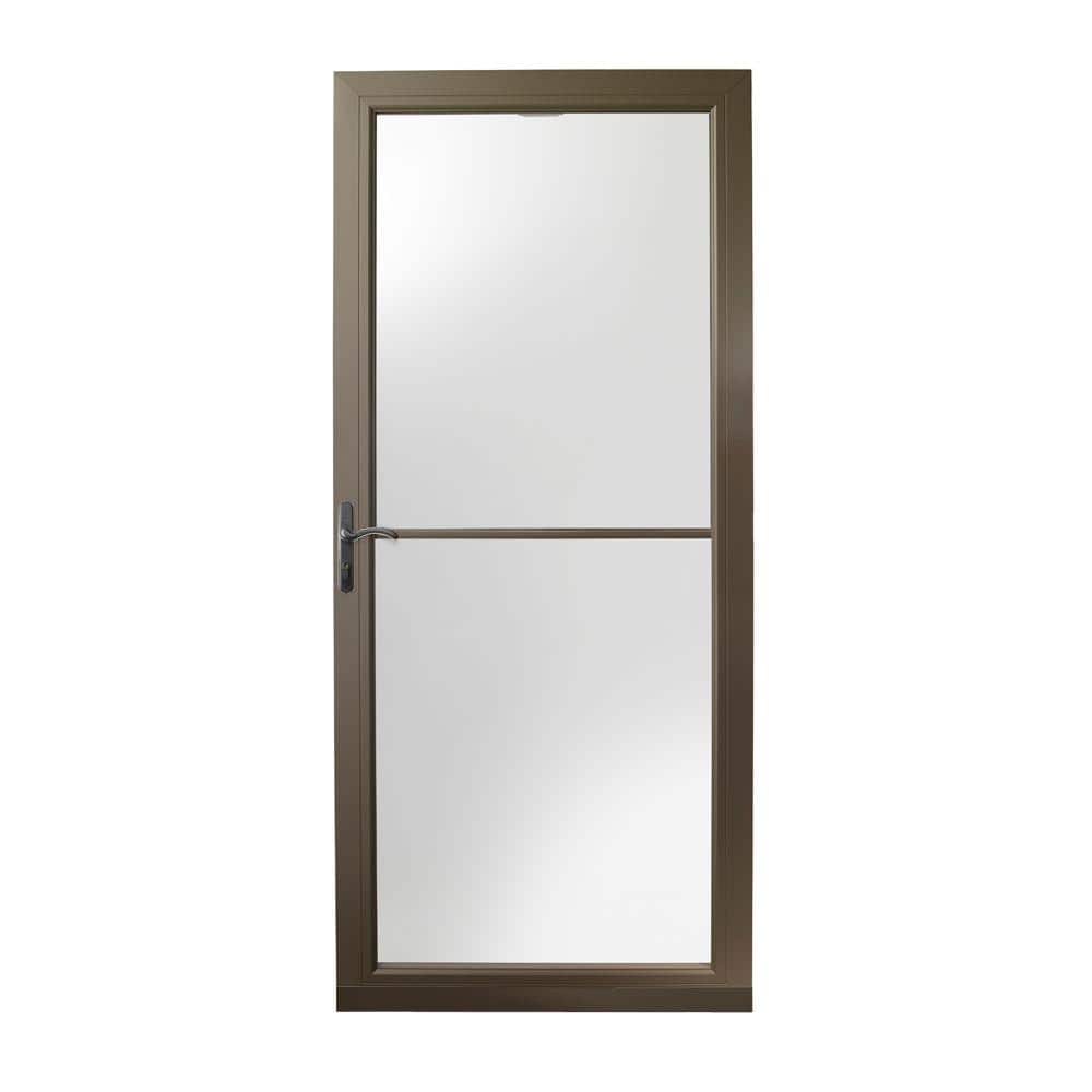 3000 Series 36 in. x 80 in. Terratone Left-Hand Retractable Storm Door with