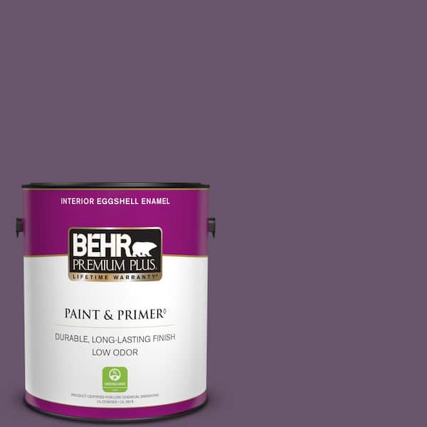 BEHR PREMIUM PLUS 1 gal. #M100-6 Vintner Eggshell Enamel Low Odor Interior Paint & Primer