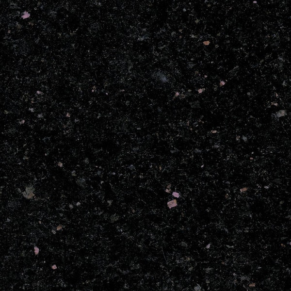 Solieque 4 in. x 4 in. Granite Vanity Finish Sample in Black Galaxy